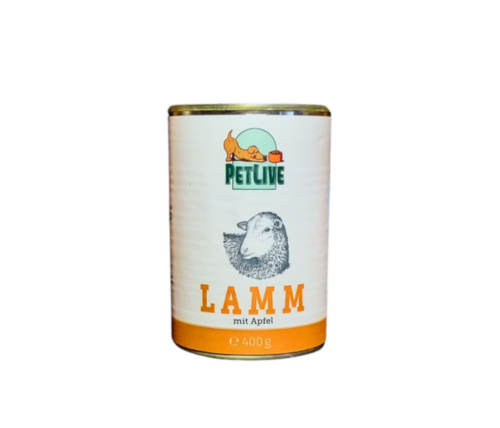 Lamm mit Apfel