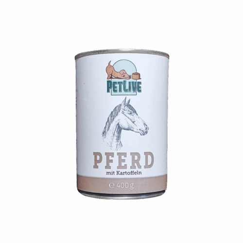 Pferd mit Kartoffeln